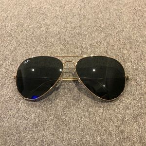 Authentic Ray-Ban RB3025 62mm Large Original Aviator Sunglasses